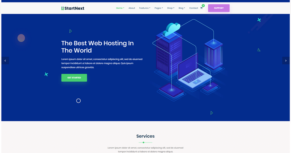 IT 创业公司主题 StartNext V3.2版 - 赢聚网