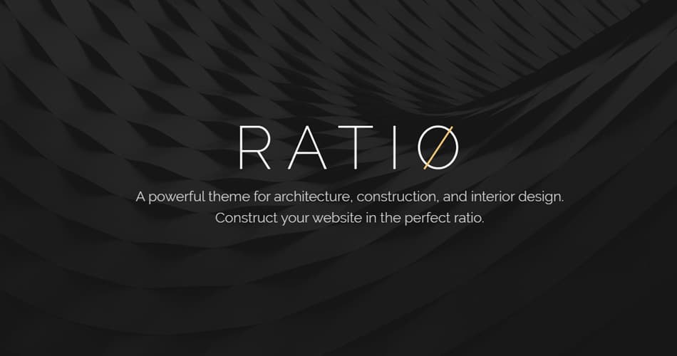 强大的室内设计和建筑主题 Ratio V1.7 - 赢聚网