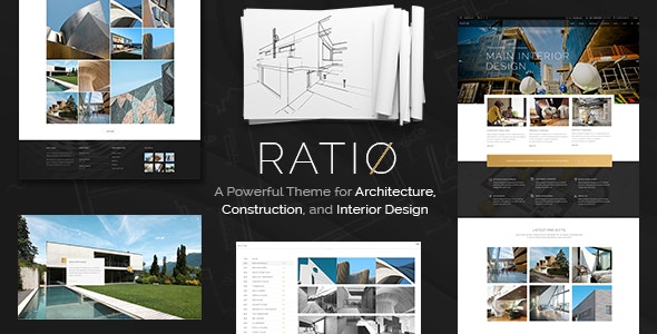 强大的室内设计和建筑主题 Ratio V1.7