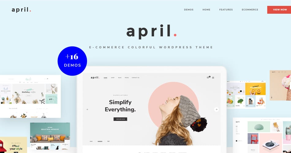 时尚的 WooCommerce 主题 APRIL V4.4 - 赢聚网